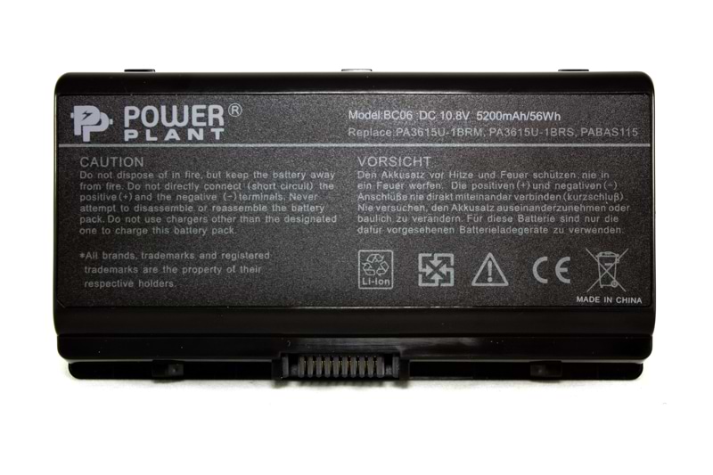 Аккумулятор для ноутбука PowerPlant TOSHIBA Equium L40 (PA3615U-1BRS) 10.8V 5200mAh (NB00000208)