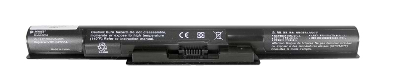Акумулятор для ноутбука PowerPlant SONY VAIO Fit 14E (VGP-BPS35A) 14.8V 2600mAh (NB00000237) - Фото 1