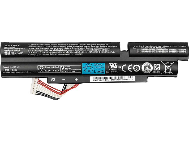 Аккумулятор для ноутбука PowerPlant ACER Aspire TimelineX 3830T (3ICR19/B6) 10.8V 5200mAh (NB00000265)