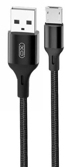 Кабель синхронізації даних XO microUSB NB143 Braided 2.4A/1m Black (NB143-M1-BK)