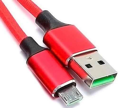 Фото - Кабель синхронізації даних XO microUSB NB143 Braided 2.4A/1m Red (NB143-M1-RD)