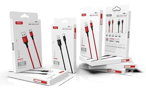 Фото - Кабель синхронізації даних XO microUSB NB143 Braided 1.5A/2m Black (NB143-M2-BK)