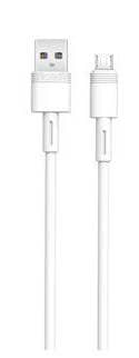 Фото - Кабель синхронізації даних XO microUSB NBQ166 5A/1m White (NB166-M-1-WH)