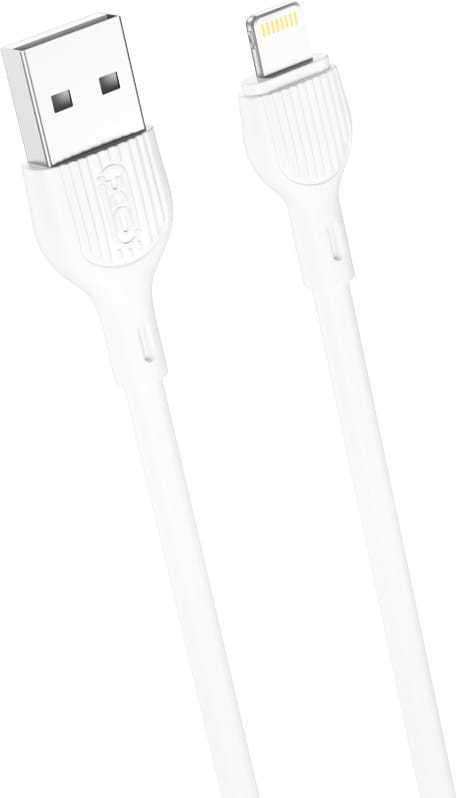 Кабель синхронізації даних XO Lightning NB200 2.1A/2m White (NB200-L2-WH)