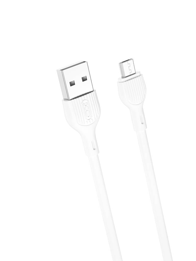 Кабель синхронізації даних XO microUSB NB200 2.1A/1m White (NB200-M-WH)
