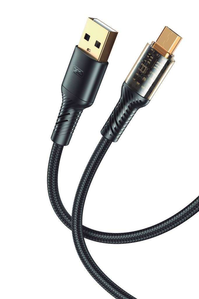 Кабель синхронізації даних XO microUSB NB229 2.4A/1m Black (NB229-M-1-BK)