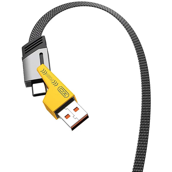 Фото - Кабель синхронізації даних XO Type-C/Type-A - USB Type-C/Lightning (NB283-CAI.gray)