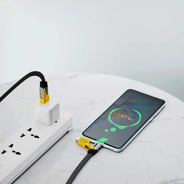 Фото - Кабель синхронізації даних XO Type-C/Type-A - USB Type-C/Lightning (NB283-CAI.gray)