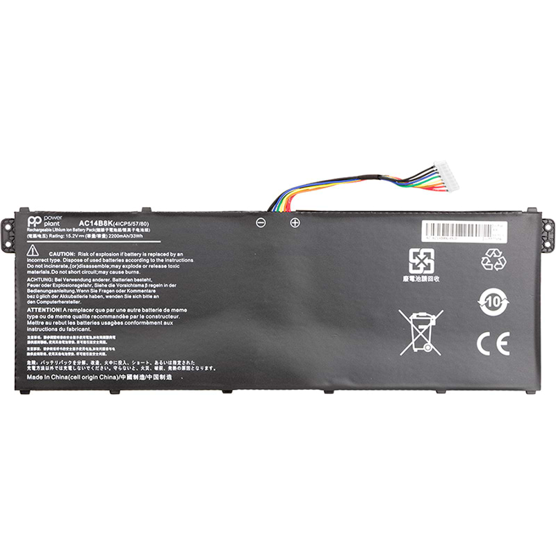 Аккумулятор для ноутбука PowerPlant ACER Aspire E15 ES1-512 Series (AC14B8K) 15.2V 2200mAh (NB410460)