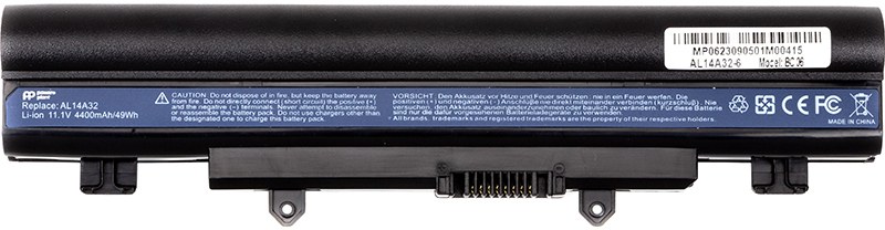Акумулятор для ноутбука PowerPlant ACER Aspire E 15 Touch (AL14A32) 11.1V 4400mAh (NB410682) - Фото 1