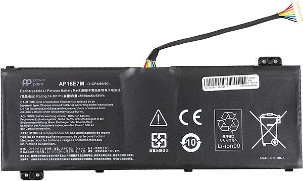 Фото - Аккумулятор для ноутбука PowerPlant ACER Aspire 7 A715-74 (AP18E7M) 14.8V 3620mAh (NB410705)