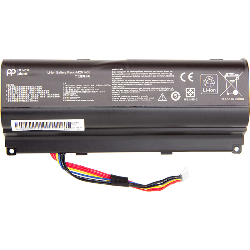 Аккумулятор для ноутбука PowerPlant ASUS ROG G751 (A42N1403) 15V 88Wh (NB430970) - Фото 1