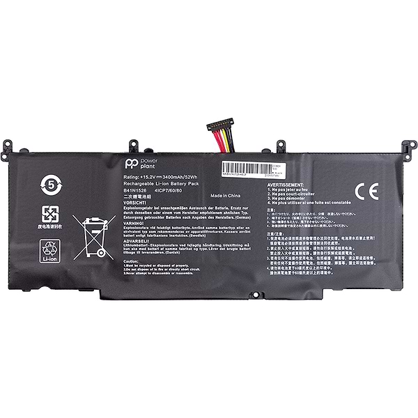 Фото - Аккумулятор для ноутбука PowerPlant ASUS ROG S5 (B41N1526) 15.2V 3400mAh (NB431359)