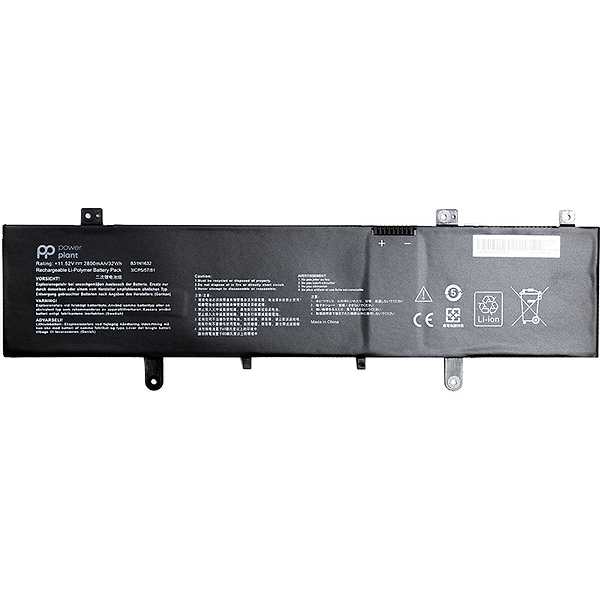 Фото - Акумулятор для ноутбука PowerPlant ASUS Vivobook 14 X405 (B31N1632) 11.52V 2800mAh (NB431410) Фото - Акумулятор для ноутбука PowerPlant ASUS Vivobook 14 X405 (B31N1632) 11.52V 2800mAh (NB431410)
