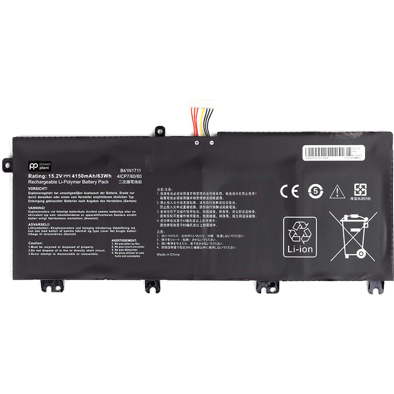 Аккумулятор для ноутбука PowerPlant ASUS ROG Strix GL503VM (B41N1711) 15.2V 4150mAh (NB431670)