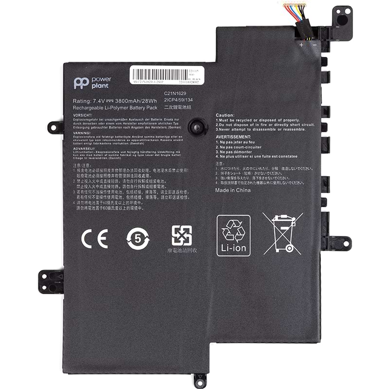 Аккумулятор для ноутбука PowerPlant ASUS Vivobook E12 E203NA (C21N1629) 7.4V 3800mAh (NB431700)