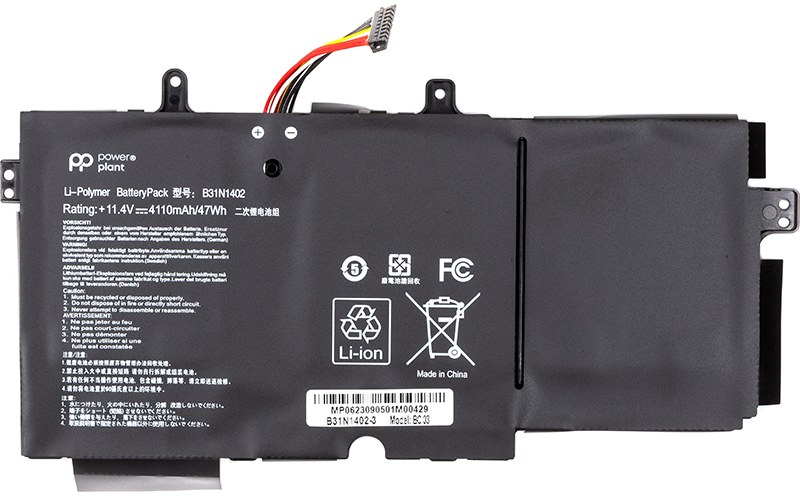 Акумулятор для ноутбука PowerPlant ASUS Notebook N591LB (B31N1402) 11.4V 4110mAh (NB431748) - Фото 1