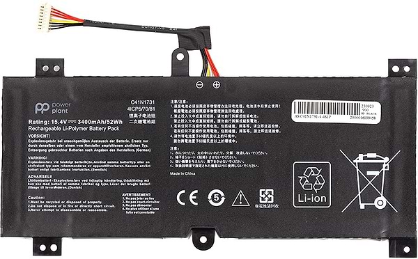 Фото - Акумулятор для ноутбука PowerPlant ASUS ROG Strix GL504G (C41N1731) 15.4V 3400mAh (NB431786)