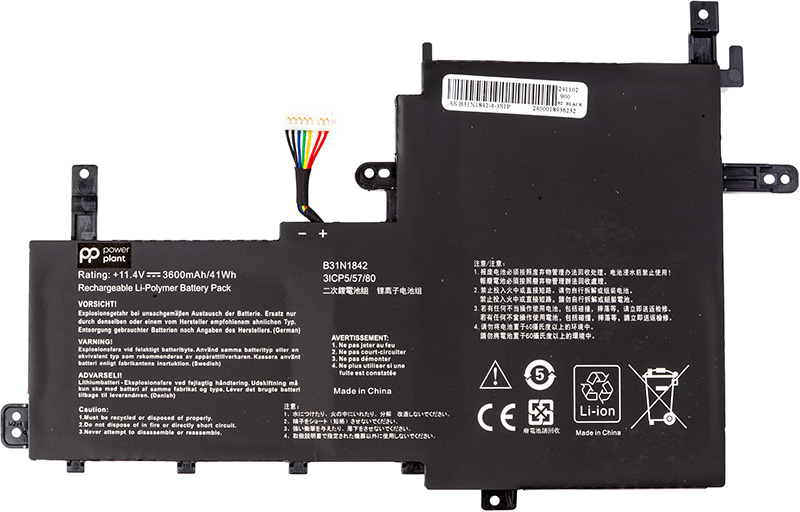 Акумулятор для ноутбука PowerPlant VivoBook S15 (B31N1842) 11.4V 3600mAh (NB431977)
