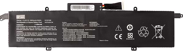 Фото - Аккумулятор для ноутбука PowerPlant ASUS ROG Zephyrus G14 (C41N1908) 14.8V 3800mAh (NB432028)