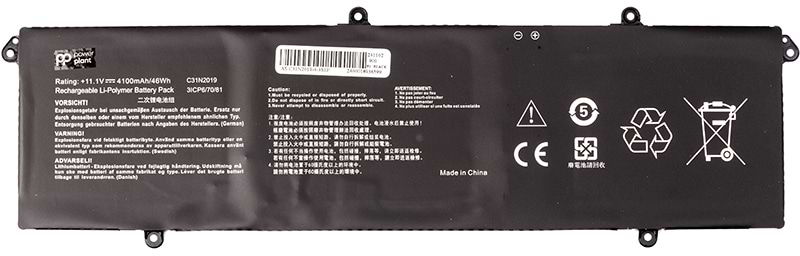 Аккумулятор для ноутбука PowerPlant ASUS VivoBook Pro 14X OLED M7400 (C31N2019) 11.1V 4100mAh (NB432097)
