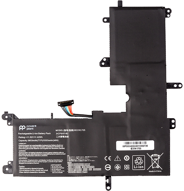 Фото - Аккумулятор для ноутбука PowerPlant ASUS VivoBook Flip 14 TP410UA (B31N1705) 11.52V 3653mAh (NB432141)