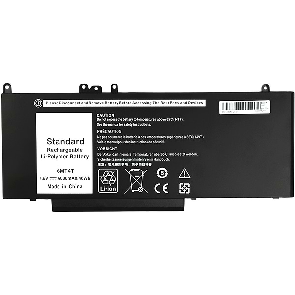 Фото - Акумулятор для ноутбука PowerPlant DELL Inspiron 14 5000 Series (6MT4T) 7.6V 6000mAh (NB441242) Фото - Акумулятор для ноутбука PowerPlant DELL Inspiron 14 5000 Series (6MT4T) 7.6V 6000mAh (NB441242)