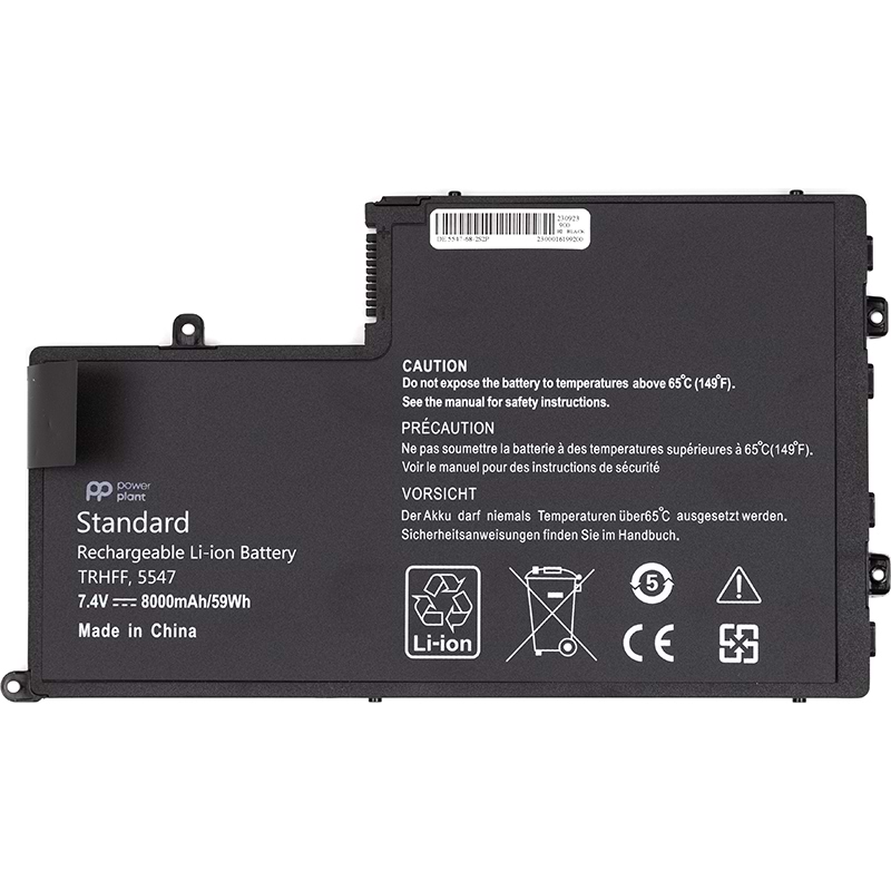Аккумулятор для ноутбука PowerPlant DELL Inspiron I5-5547 (TRHFF) 7.4V 8000mAh (NB441952)