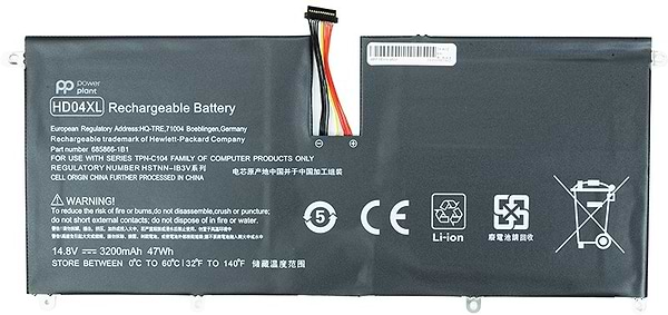 Фото - Акумулятор для ноутбука PowerPlant HP Envy Spectre XT 13-2120TU (HD04XL) 14.8V 3200mAh (NB461363)