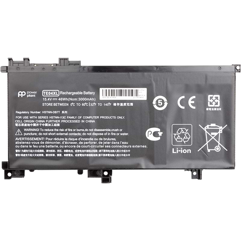 Аккумулятор для ноутбука PowerPlant HP Omen 15 AX200 (HSTNN-DB7T, TE04) 15.4V 3000mAh (NB461462)