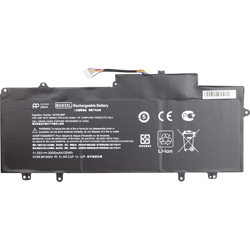 Акумулятор для ноутбука PowerPlant HP Chromebook 14 G3 (BO03XL) 11.55V 3000mAh (NB461479)