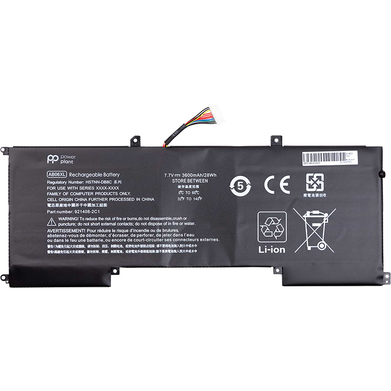 Аккумулятор для ноутбука PowerPlant HP Envy 13 2017 Series (AB06XL) 7.7V 3600mAh (NB461646)