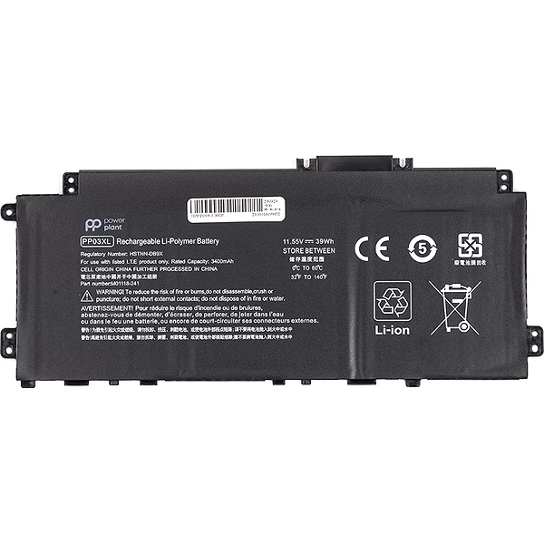 Фото - Акумулятор для ноутбука PowerPlant HP Pavilion x360 14-DV Series (PP03XL) 11.55V 3400mAh (NB462230)