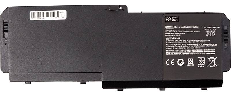 Аккумулятор для ноутбука PowerPlant HP ZBook 17 G5 (AM06) 11.55V 6200mAh (NB462384)
