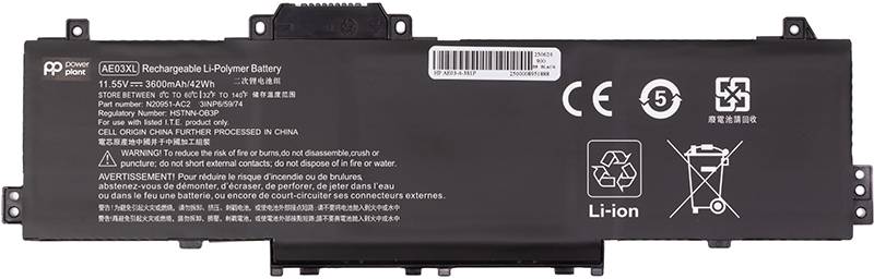 Аккумулятор для ноутбука PowerPlant HP 240 G10 Series (AE03XL) 11.55V 3600mAh (NB462506)
