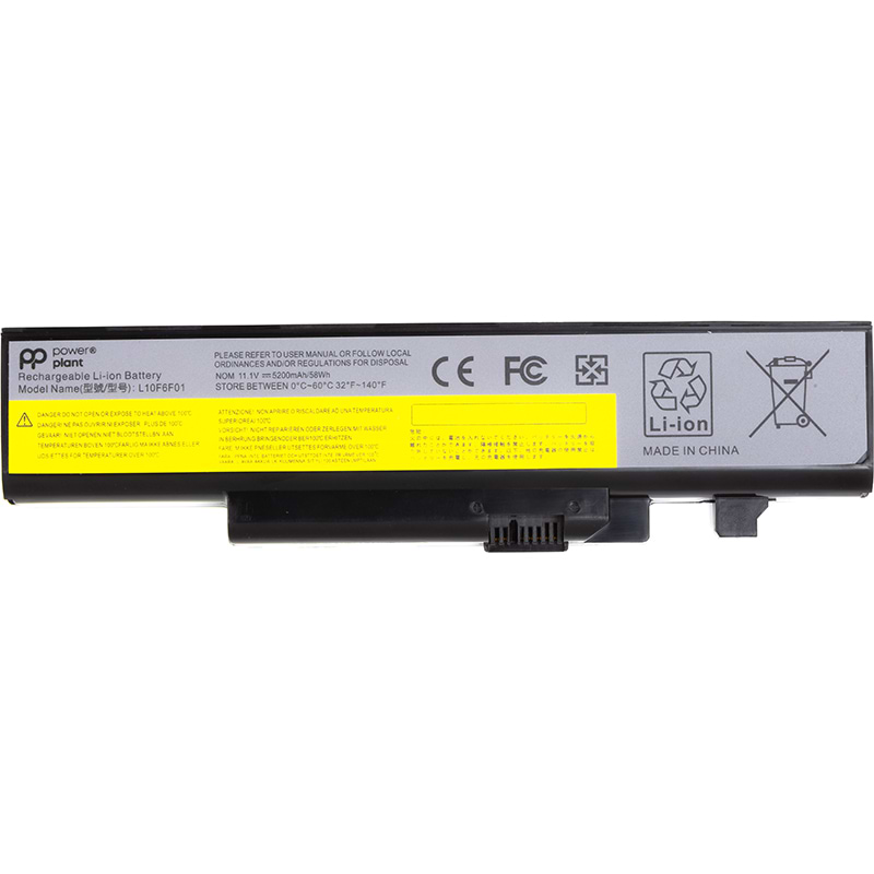 Аккумулятор для ноутбука PowerPlant LENOVO IdeaPad Y470 (L10F6F01) 11.1V 5200mAh (NB481637)