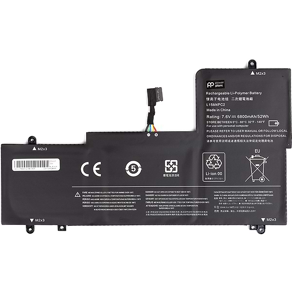 Фото - Акумулятор для ноутбука PowerPlant LENOVO Ideapad Yoga 710-14ISK (L15M4PC2) 7.6V 6800mAh (NB481668)