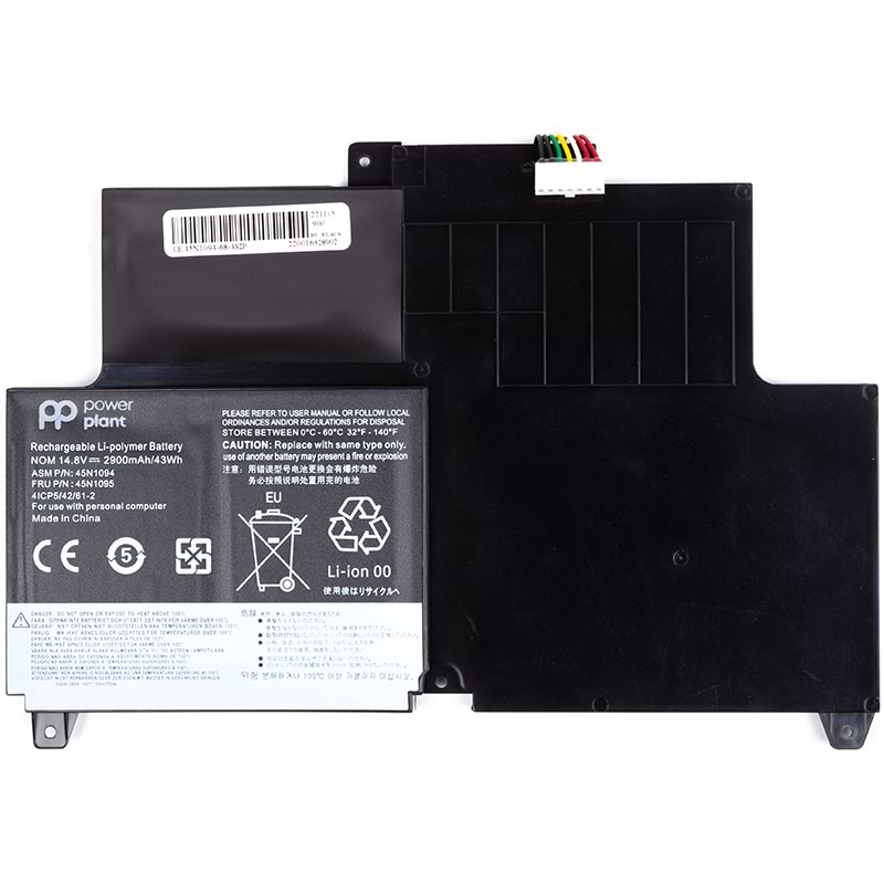 Аккумулятор для ноутбука PowerPlant LENOVO ThinkPad S230u (45N1094) 14.8V 2900mAh (NB481828)