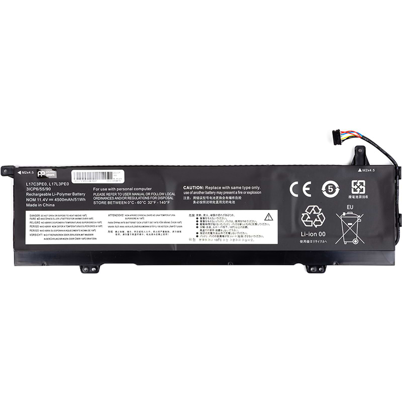 Аккумулятор для ноутбука PowerPlant L17C3PE0-68-3S1P 11.4V 4500mAh (NB481866)