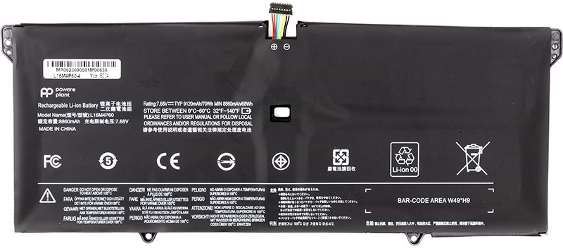 Акумулятор для ноутбука PowerPlant LENOVO Yoga 920 (L16M4P60) 7.68V 8860mAh (NB482030) - Фото 1
