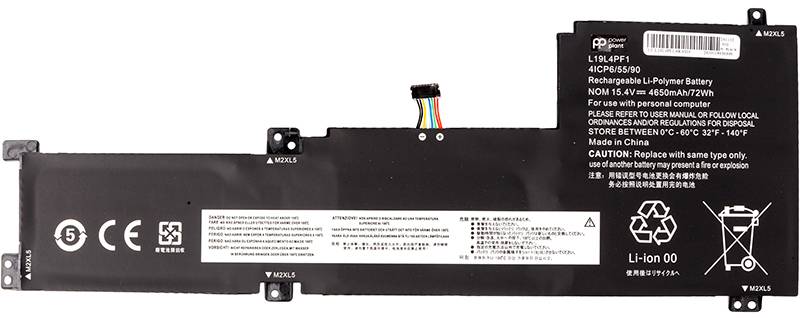 Аккумулятор для ноутбука PowerPlant LENOVO Ideapad 5-15 (L19L4PF1) 15.4V 4650mAh (NB482429)