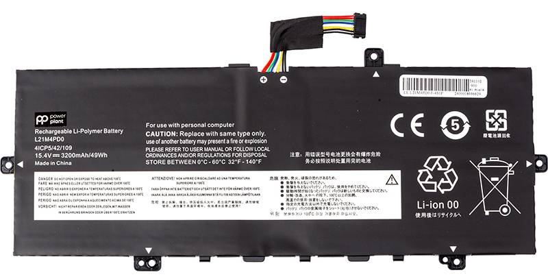 Фото - Аккумулятор для ноутбука PowerPlant LENOVO ThinkBook 13x G2 IAP Series (L21M4PD0) 15.4V 3200mAh (NB482504)