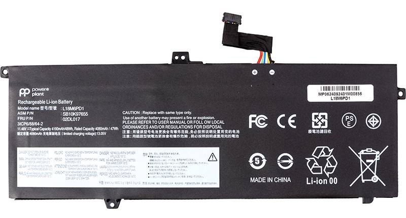 Фото - Аккумулятор для ноутбука PowerPlant LENOVO ThinkPad X13 X390 (L18M6PD1) 11.46V 4190mAh (NB482658)
