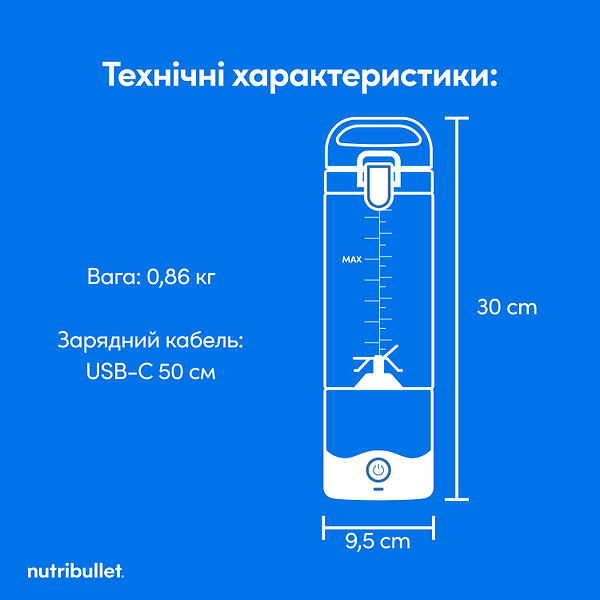 Фото - Блендер портативный NUTRIBULLET NBP003NBL