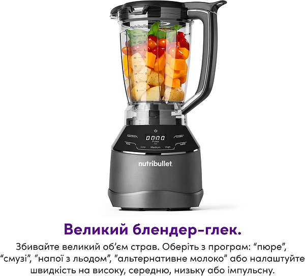 Фото - Блендер стационарный NUTRIBULLET NBF580B Triple Prep System