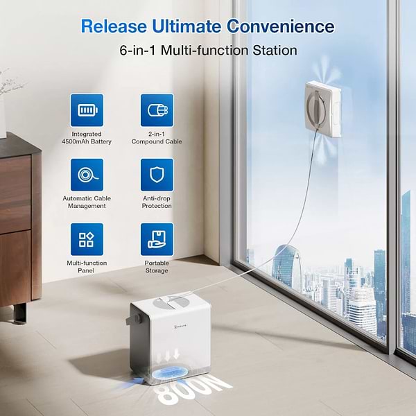Фото - Пылесос оконный Ecovacs Winbot W2 PRO OMNI (WG851-11)