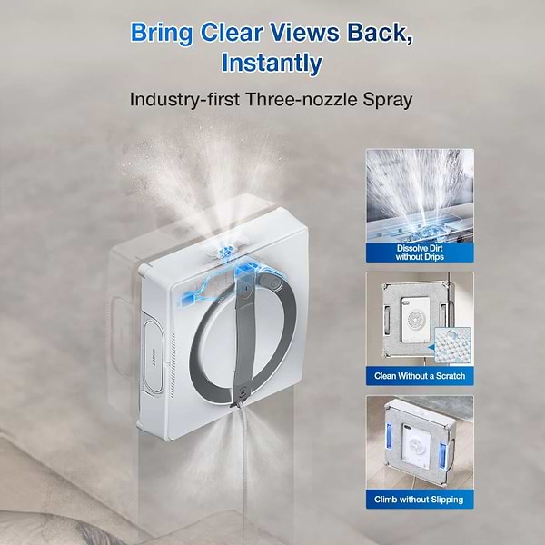 Фото - Пылесос оконный Ecovacs Winbot W2 PRO OMNI (WG851-11)