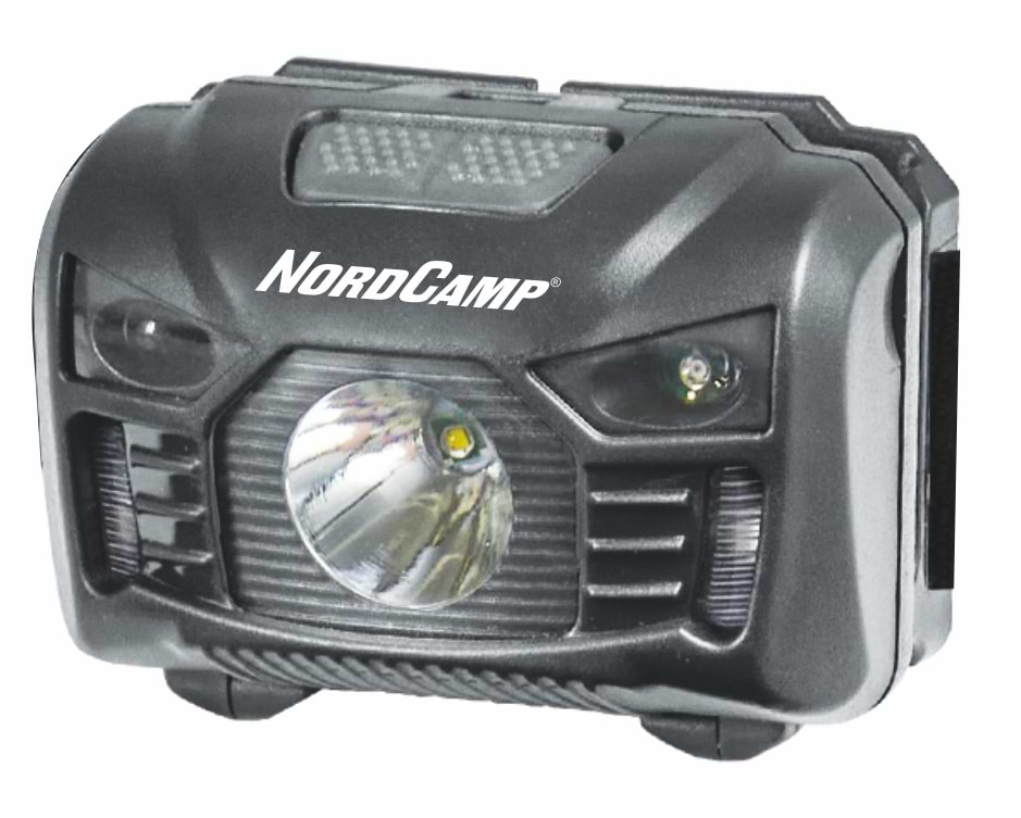 Фонарь налобный Nord Camp 100Lm, 3W LED, 3xAAA Sensor White/Red (NC30200)