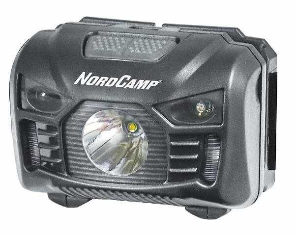 Фото - Ліхтар налобний Nord Camp 100Lm, 3W LED, 3xAAA Sensor White/Red (NC30200)