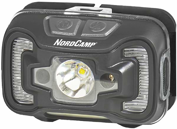 Фото - Фонарь налобный Nord Camp 260Lm, 5W CREE XTE+COB, 3xAAA Sensor White/Red (NC30400)
